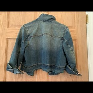 Ladies Cropped Denim Jacket